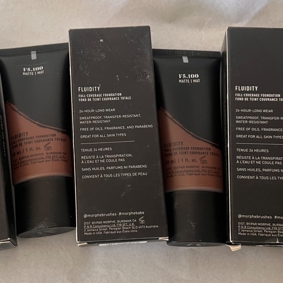 3 Morphe Fluidity F5.100 -Coverage Foundation 30ml/1fl.oz - Picture 4 of 9